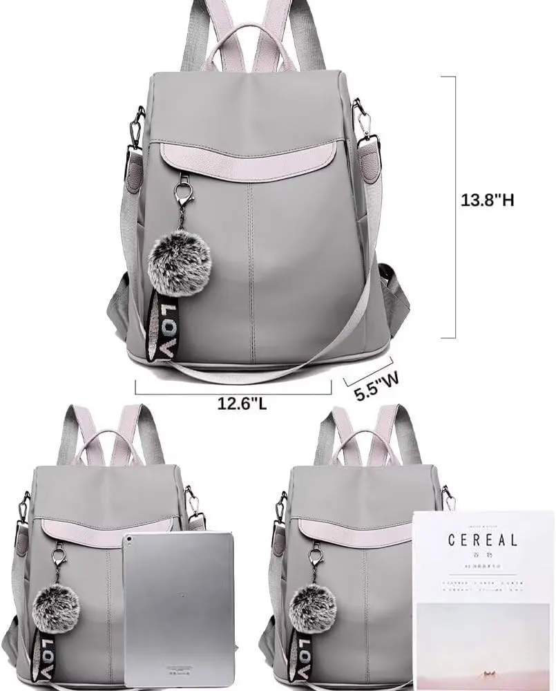 COFIHOME Backpack Purse for Women Large Anti-theft bag Waterproof Fashion Ladies Lightweight Shoulder Bags Nylon Backpack Stylish Large Capacity Travel Bag