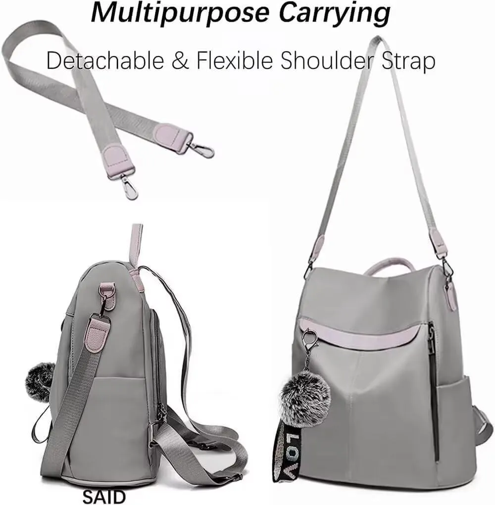 COFIHOME Backpack Purse for Women Large Anti-theft bag Waterproof Fashion Ladies Lightweight Shoulder Bags Nylon Backpack Stylish Large Capacity Travel Bag