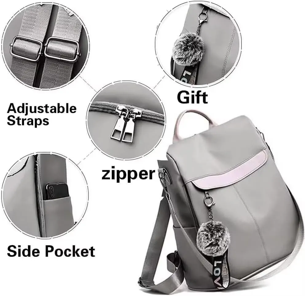 COFIHOME Backpack Purse for Women Large Anti-theft bag Waterproof Fashion Ladies Lightweight Shoulder Bags Nylon Backpack Stylish Large Capacity Travel Bag