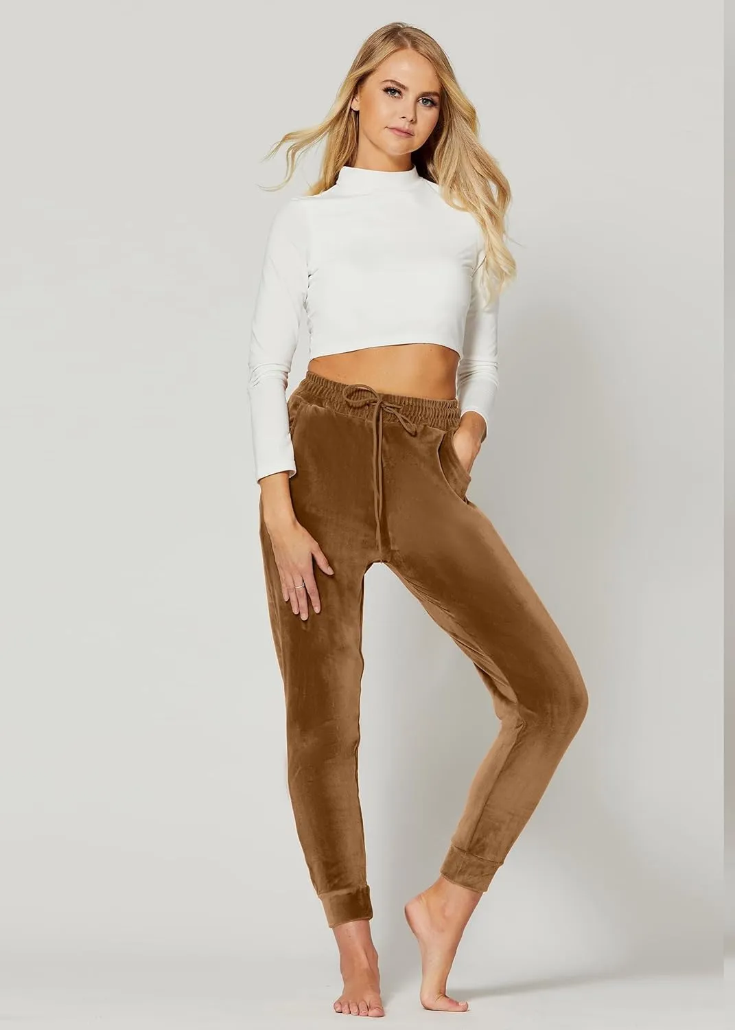 Conceited Leggings for Women in Luxe Velvet or Vegan Faux Leather - Available in Regular and Plus Size