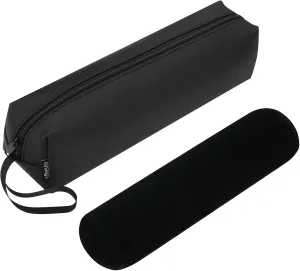 Cosmos Water Resistant Watch Travel Storage Roll Bag Watch Travel Carry Case Bag Watch Roll Pouch Organizer with Removable Roll Insert Velvet Holder, Black Color