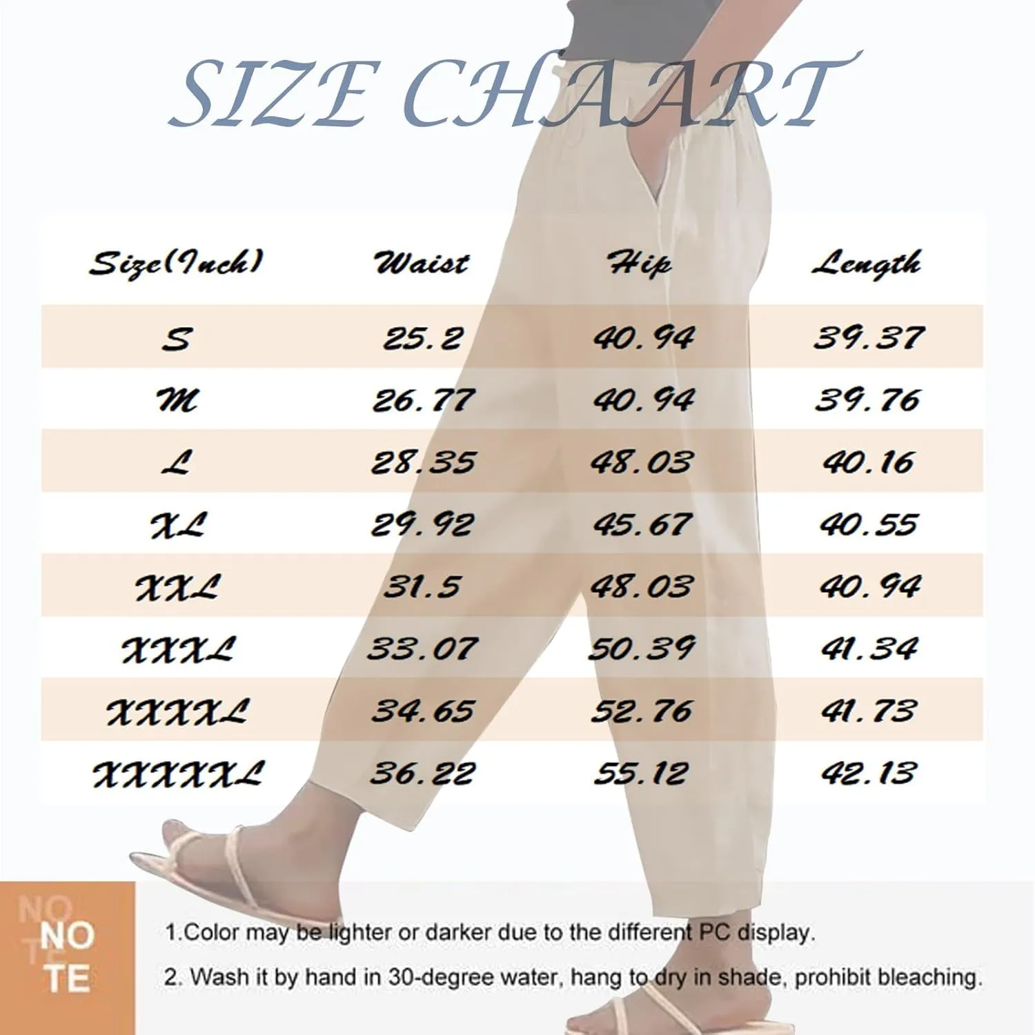 Cotton Linen Pants Women Beach Straight Leg Cropped Pants Drawstring Casual Pull On Plus Size Capris for Women
