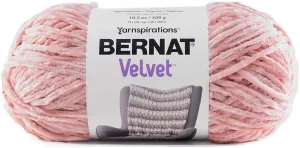 Craft County 315 Yards of Medium Velvet Yarn – 100% Machine Wash and Dryable Polyester (Quiet Pink)
