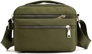 Cross Body Bag for Women, Multi Pocket Handbags & Shoulder Bags Waterproof Nylon Anti Theft Messenger Bag for Travel Shopping