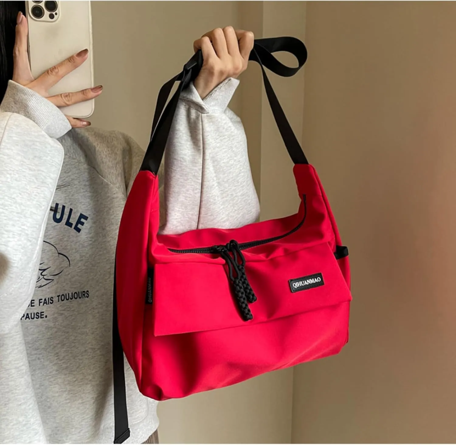 Crossbody Bags For Women Adjustable Strap Nylon Messenger Bag Large Capacity Shoulder Bag Lightweight Casual Handbags Tote
