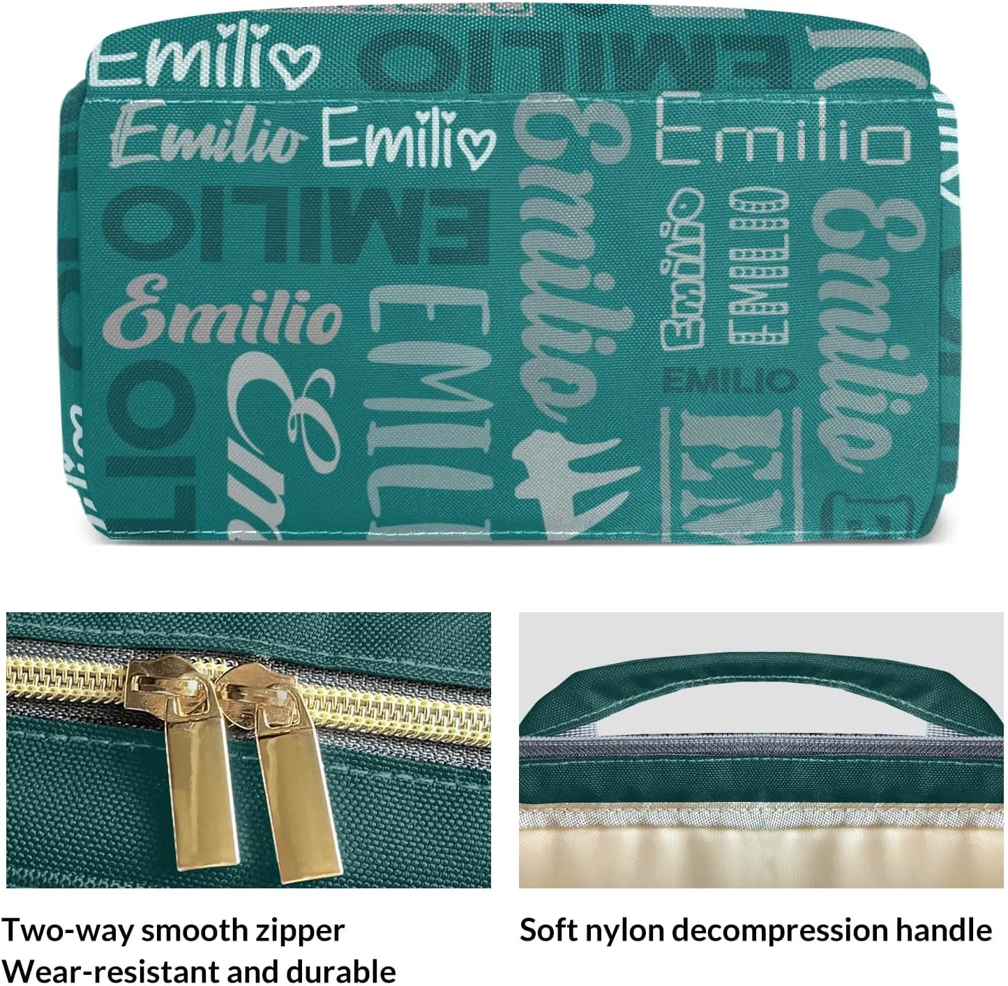 Custom Name Boy Baby Bags, Nylon Personalized Diaper Bag Backpack for Baby Boy Mom, Large Capacity, Waterproof, Multifunctional, Adjustable Shoulder Straps