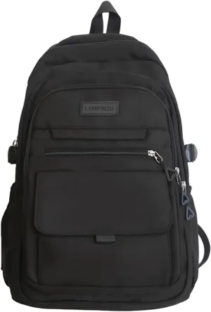 Cute Aesthetic Backpack Girls Backpack for School Large Capacity Bookbags College Backpack for Students Kids Teen Girls Laptop Bookbag Casual Travel Daypacks(Black)