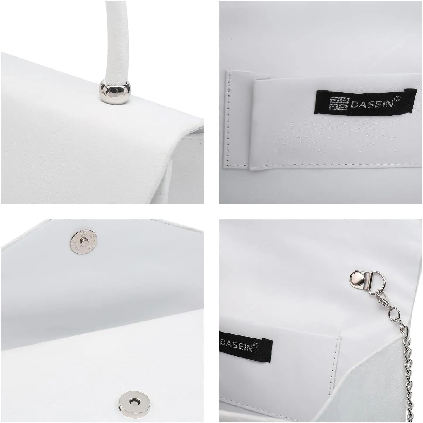 Dasein Women's Evening Bag Party Clutches Wedding Purses Cocktail Prom Handbags with Frosted Glittering