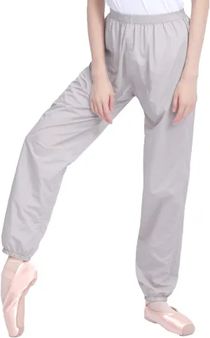 Daydance Teen Girls Women Ballet Ripstop Pants Lightweight Intensity Nylon Perspiration Trousers for Dance