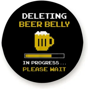 Deleting Beer Belly Please Wait Loading Bar for Trailer RV SUV Truck Camper Travel Trailers Accessories 16 inch