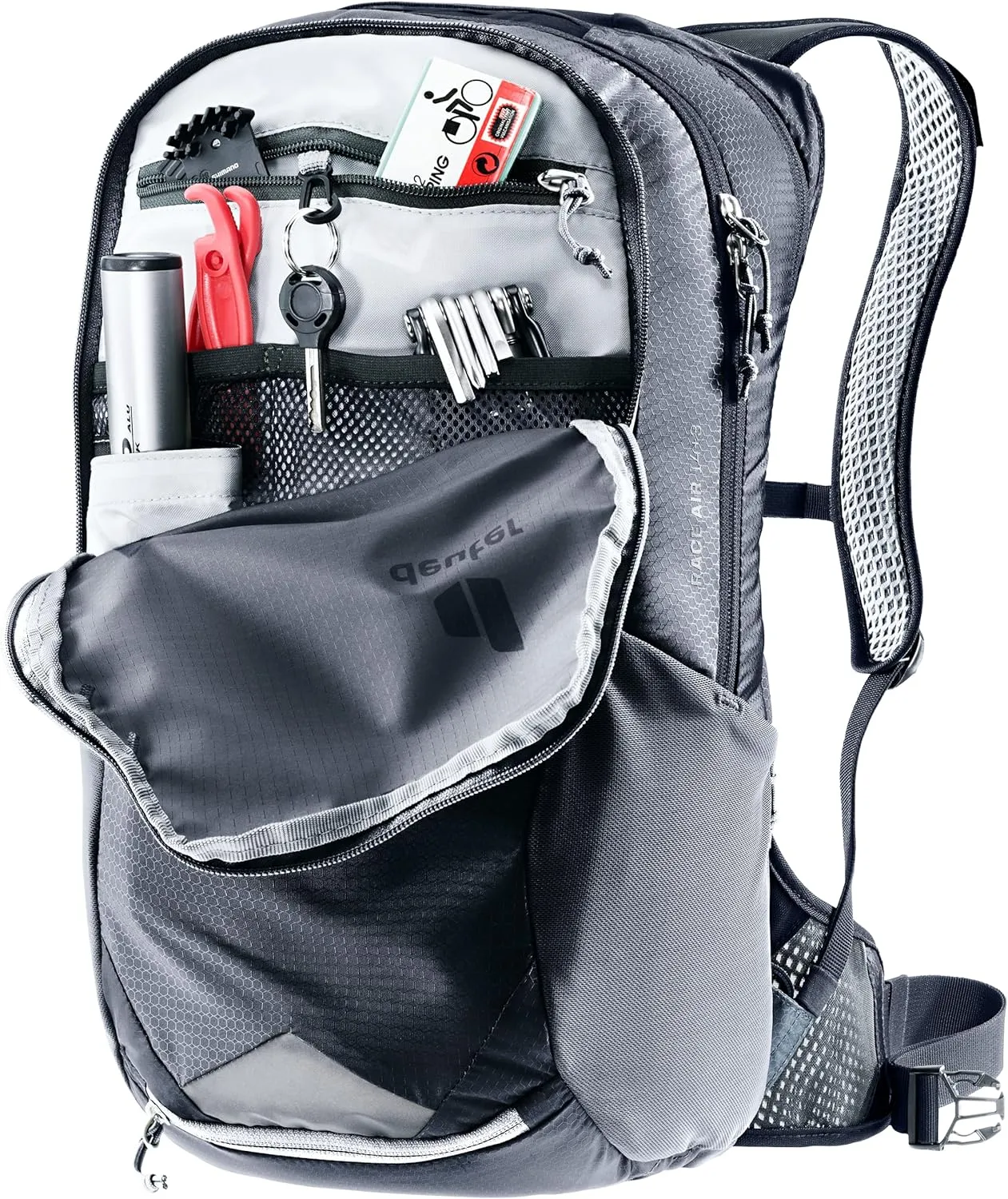 Deuter Race Air 14  3L Mountain Biking, Gravel Biking Touring Daily Commuting Backpack, Black, 14 3 L