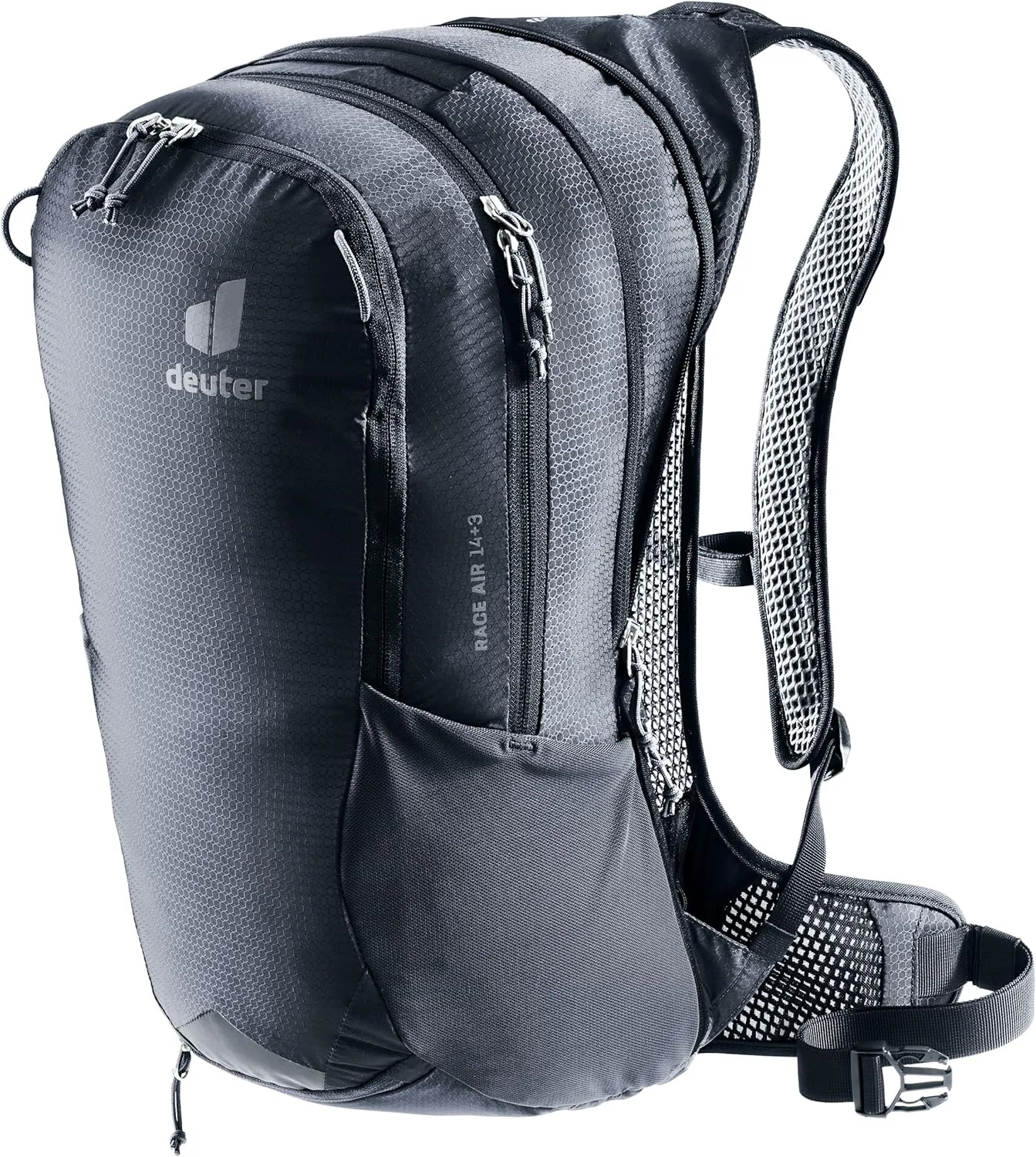 Deuter Race Air 14  3L Mountain Biking, Gravel Biking Touring Daily Commuting Backpack, Black, 14 3 L