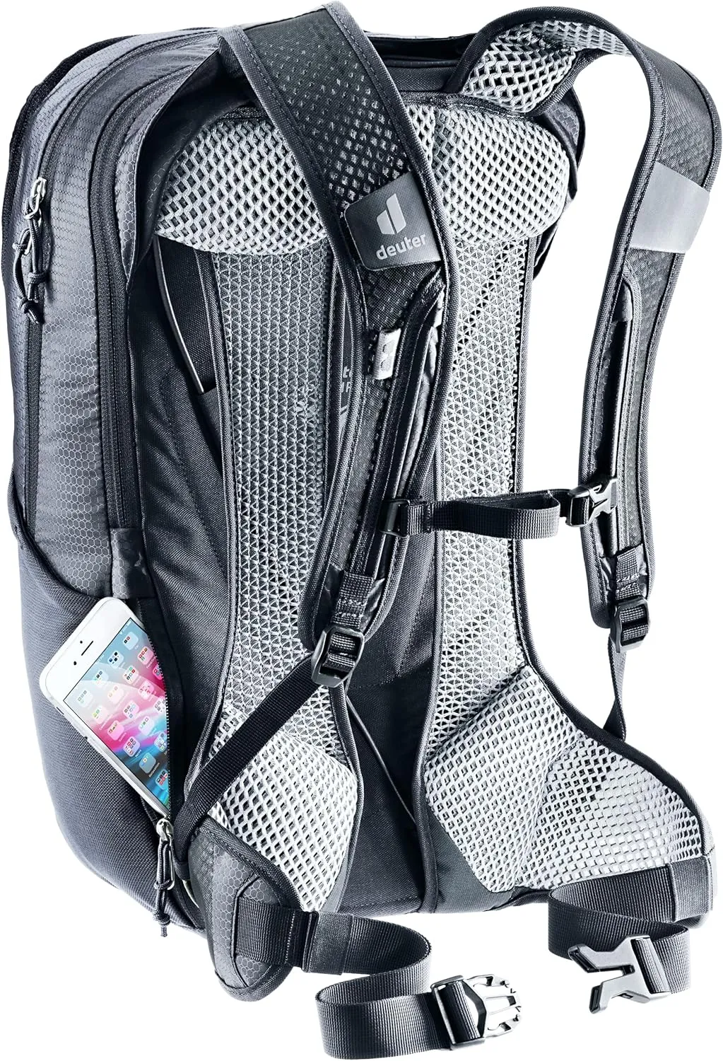 Deuter Race Air 14  3L Mountain Biking, Gravel Biking Touring Daily Commuting Backpack, Black, 14 3 L