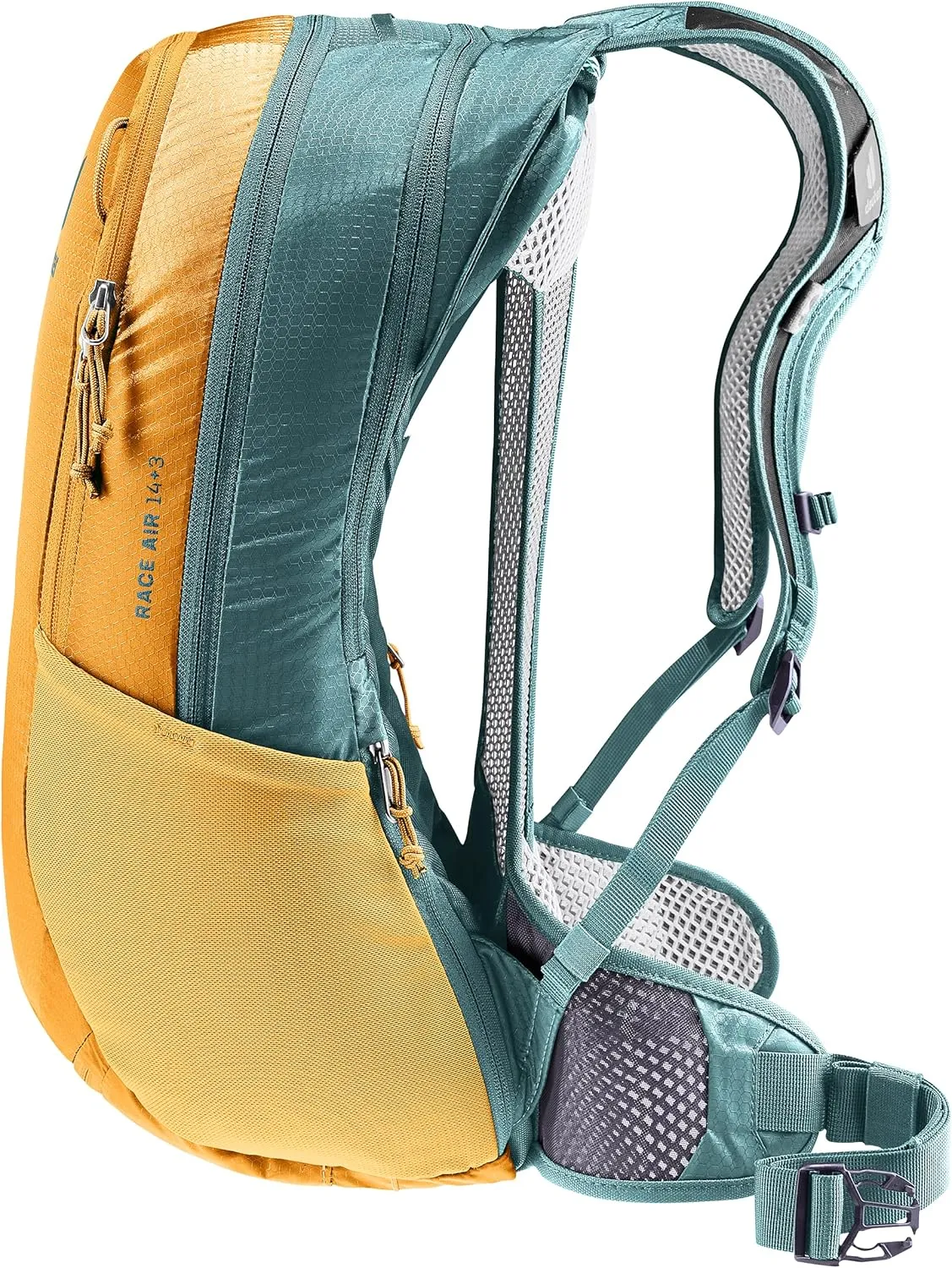 Deuter Race Air 14  3L Mountain Biking, Gravel Biking Touring Daily Commuting Backpack, Cinnamon-deepsea, 14 3 L