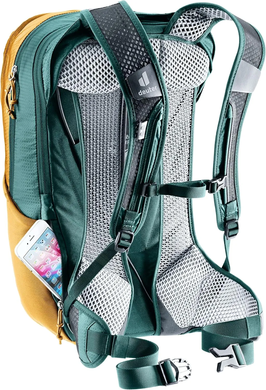 Deuter Race Air 14  3L Mountain Biking, Gravel Biking Touring Daily Commuting Backpack, Cinnamon-deepsea, 14 3 L