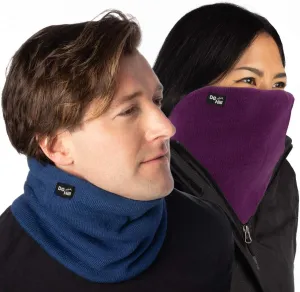 DG Hill Winter Neck Warmer - 2 Pack Face Mask Cold Weather - Neck Gaiter for Men Women Thick Thermal Fleece Lined Ski Outdoor