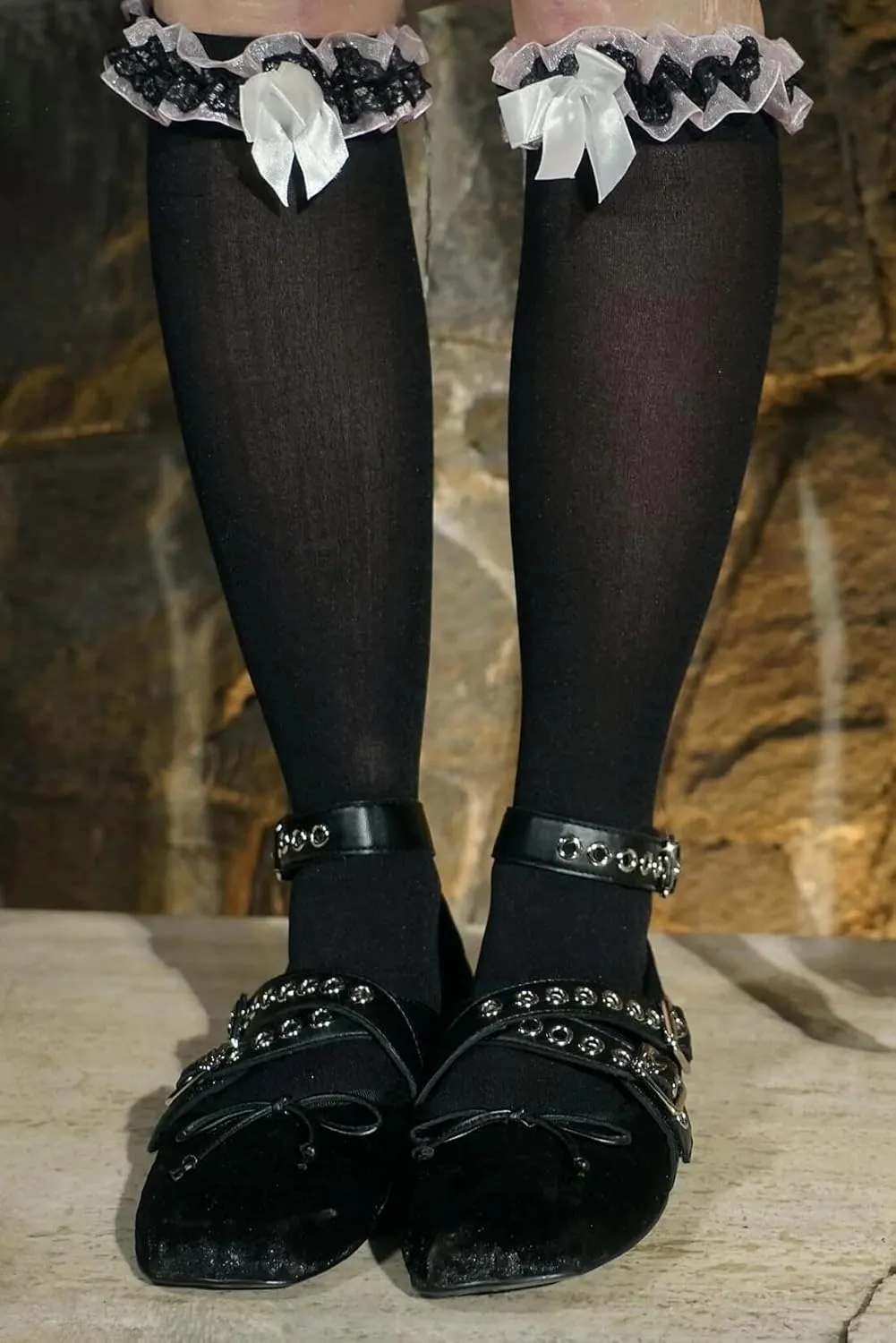 Divanne Ballet Flats for Women, Cross-Strap Ballerina Shoes Bowtie Mary Jane Flats Dress Ballet Shoes with Ankle Strap