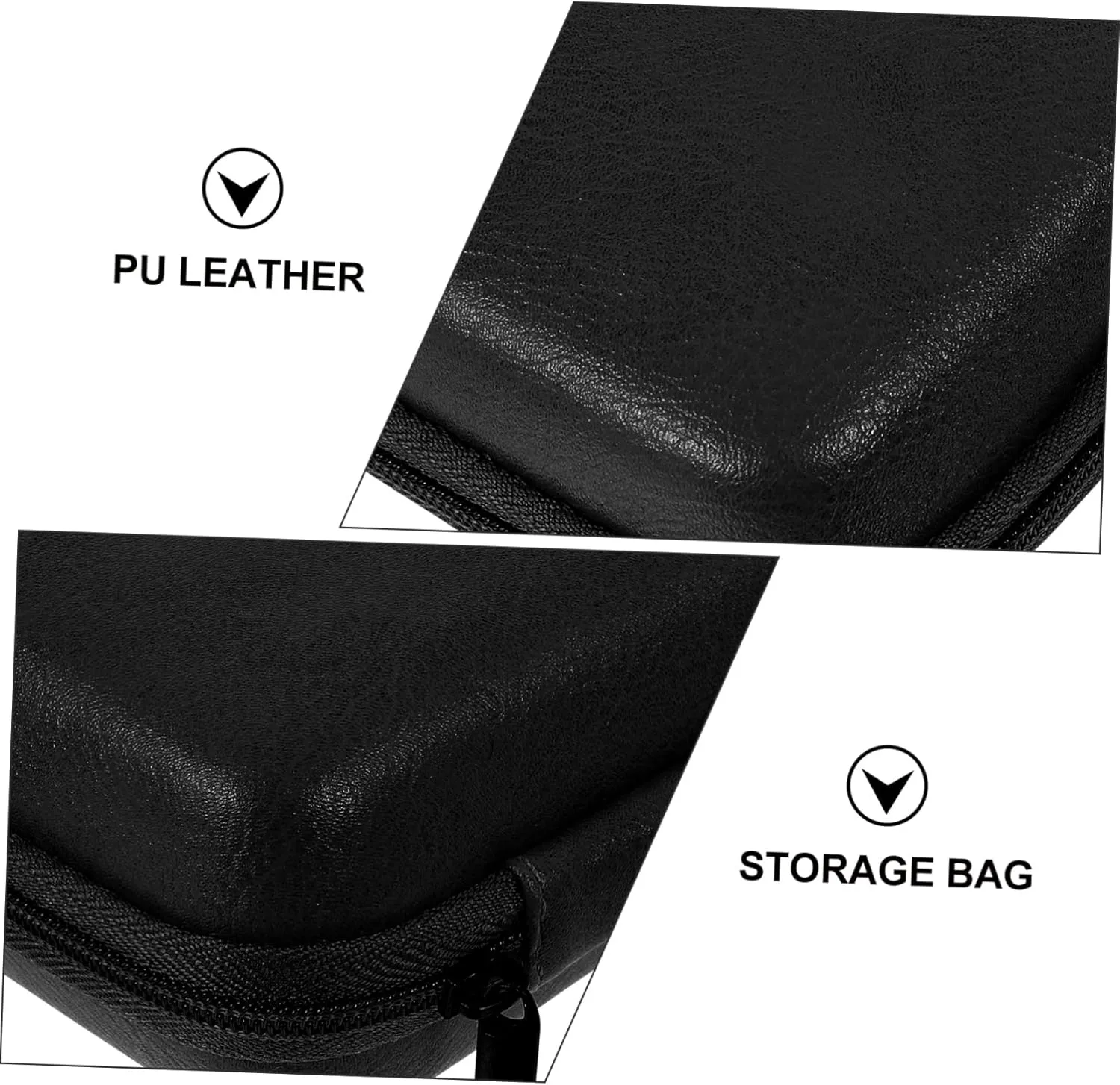 DOITOOL 2 Pcs Storage Bag Laptop Charger Case Waterproof Tote Small Electronic Travel Pu Leather Data Line