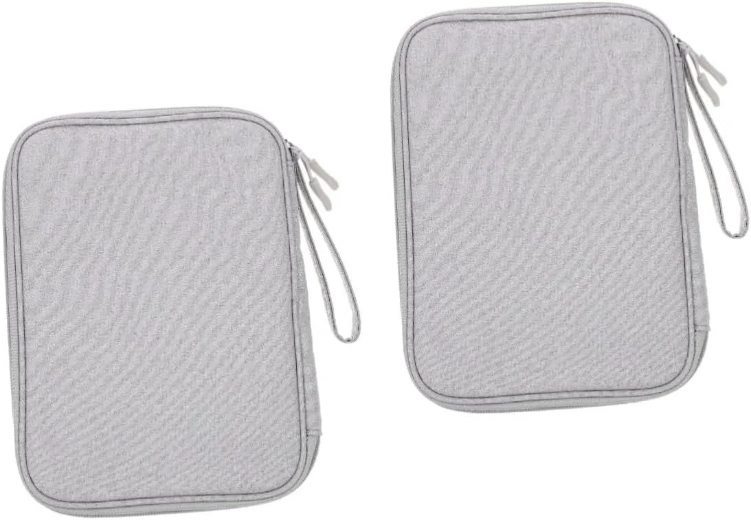 DOITOOL 2pcs Hard Drive Storage Bag Travel Electronics Accessory Organizer Electronic Product Mobile Power
