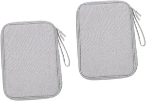 DOITOOL 2pcs Hard Drive Storage Bag Travel Electronics Accessory Organizer Electronic Product Mobile Power