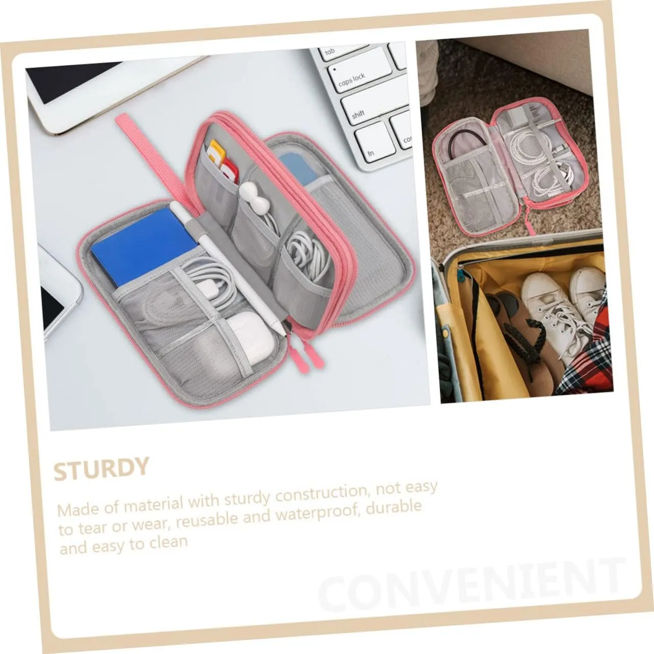 DOITOOL Hard Drive Storage Bag Packaging Bags Electronic Organizer Bag Accessories Pouch Travel Kits Cable