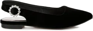 Dolan Velvet Slingback Flat Sandals