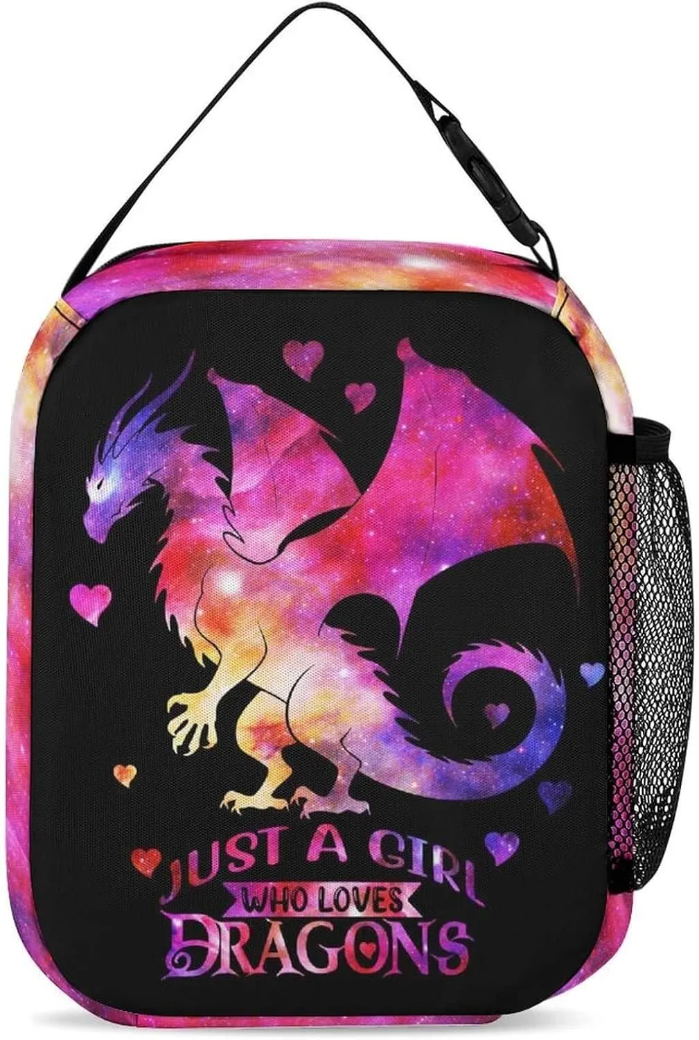 Dragon Backpack with Lunch Box & Pencil Case, 16 Inch Cute Dragon Bookbag for Kids Girls Boys School, School Backpack for Students Children, Lightweight, Large Capacity