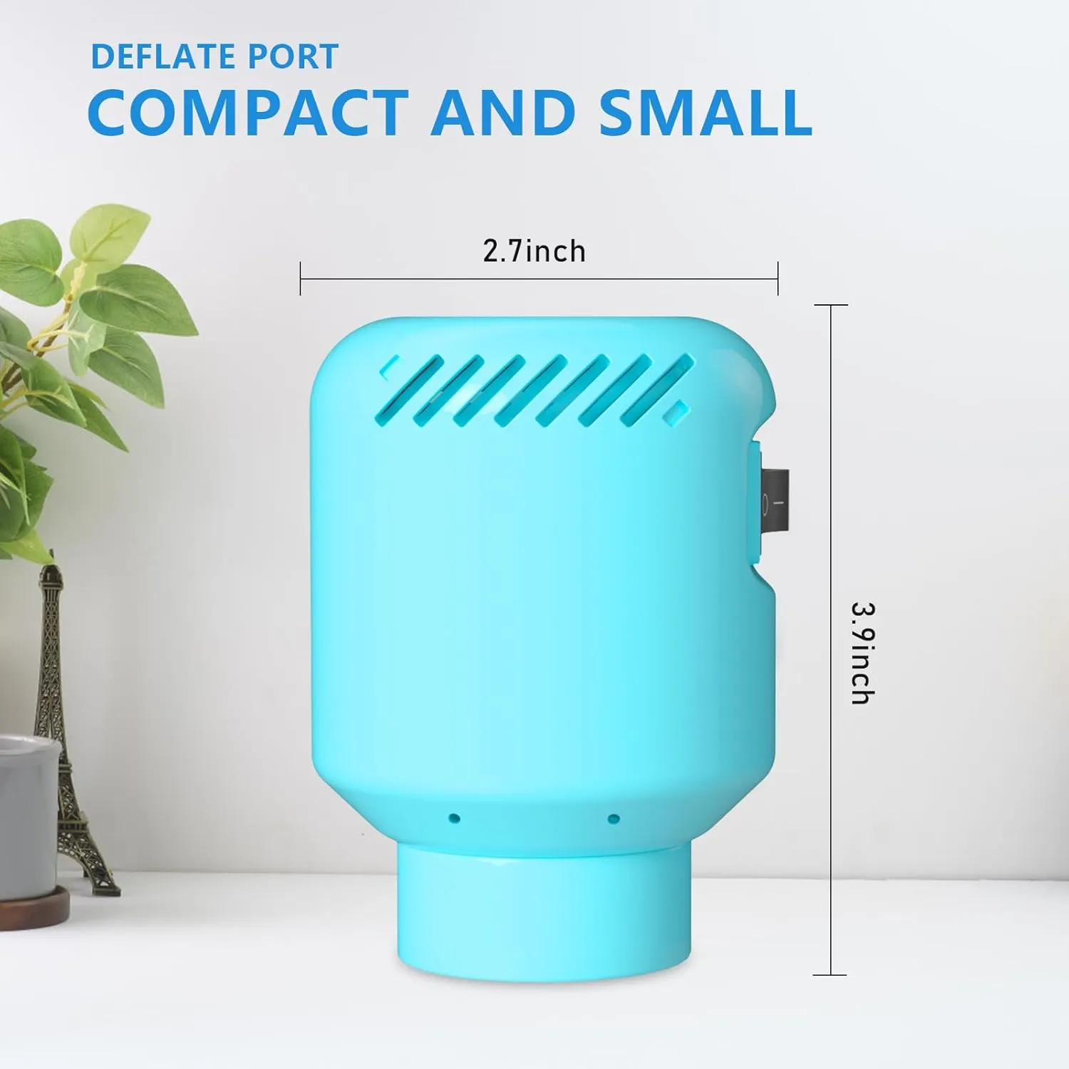 Electric Pump for Vacuum Storage Bags, Air Pump for Storage Bags,Portable Vacuum Pump for Various Vacuum Sealer Bags, Suitable for Common Vacuum Bags-Blue (No Storage Bags)