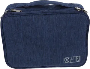Electronic Accessory Bag Travel Storage Pouch for Data Cables Charging Adapters Power Bank Portable Hard Drive with Removable Dividers