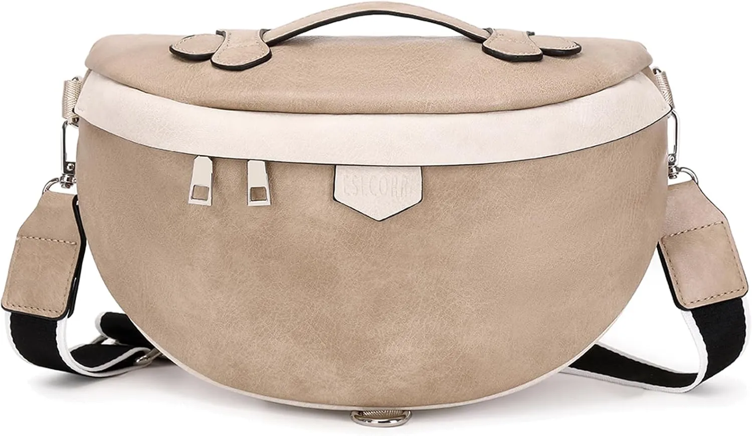 Eslcorri Crossbody Bags for Women - Fashion Sling Purse Shoulder Bag Fanny Pack Leather Causal Chest Bum Bag Cross Body Purse