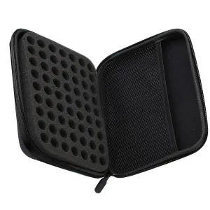 Essential Oil Storage, 63 Slots Essential Oil Storage Bag Essential Oil Case EVA Material Essential Oil Holder for Home, Traveling, Moving House (Black)