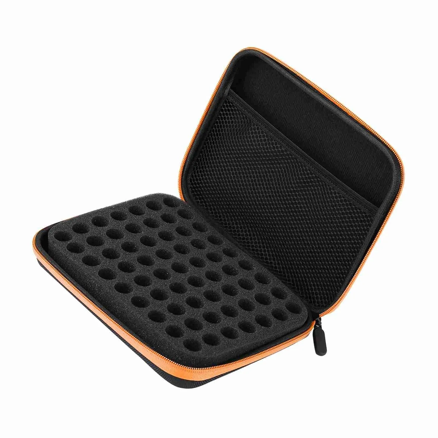 Essential Oil Storage, 63 Slots Essential Oil Storage Bag Essential Oil Case EVA Material Essential Oil Holder for Home, Traveling, Moving House (Orange)