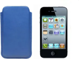 ET1049S_VCLS_BLR Smooth Case Natural Cowhide Leather for iPhone 4S