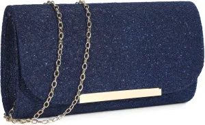 Evening Clutch Bag for Women - Formal Dressing Handbag Glitter Envelope Handy Purse for Wedding Party Prom