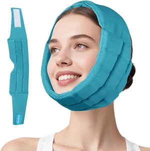 Face Ice Pack for Wisdom Teeth Removal, 2 Hours Long Lasting Cold Therapy Flexible Snug Fit Wisdom Teeth Ice Pack Head Wrap for Oral Surgery, TMJ, Jaw Pain, Cosmetic Injection