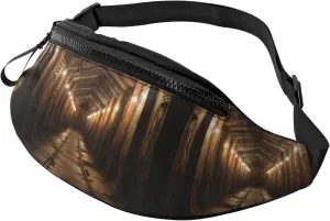 Fanny Pack, Salt Mine Printed Waist Pack,Adjustable Cross Body Bag For Travel Walking Running Hiking Cycling