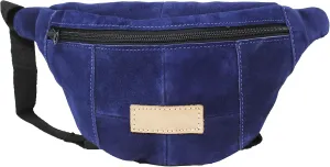 Faux Suede Leather Waist Belt Bag Travel Pouch Fanny Treat Pack Grey 18AA03