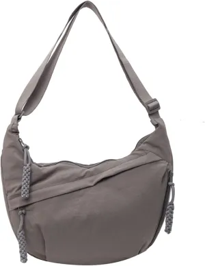 Festivalment Crossbody Bag, Fashion Plain Color Nylon Crossbody Bag, Nylon Messenger Bag Large Capacity Crossbody