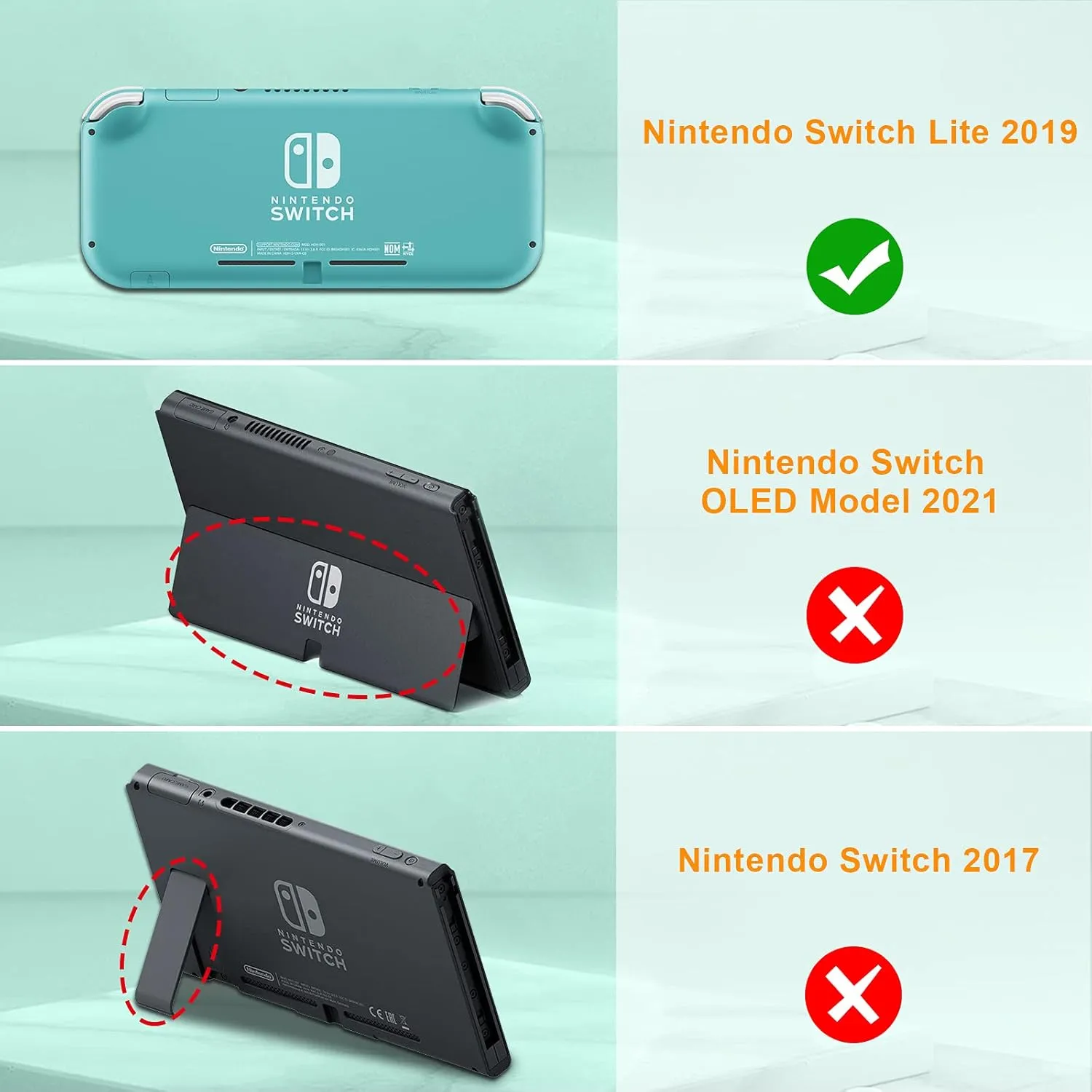 FINTIE Carrying Case for Nintendo Switch Lite 2019, [Shockproof] Hard Shell Protective Cover Travel Bag with Game Card & Micro SD Card Slots for Switch Lite Console & Accessories, Emerald Marble