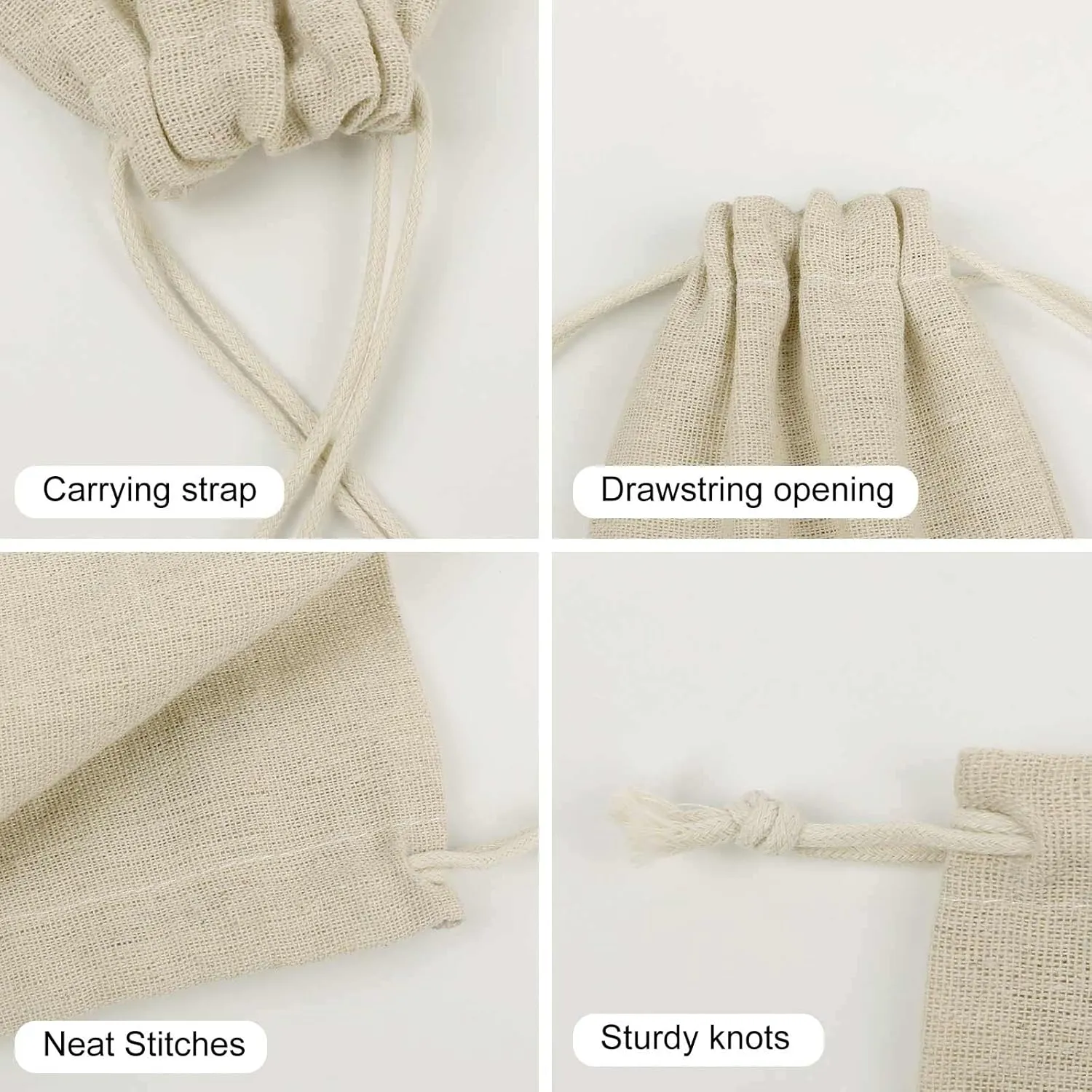 FJWKLRBV Steam Locomotive Train Small Burlap Bags 8 PCS Burlap Gift Bags with Drawstring Storage Bag Jewelry Pouch