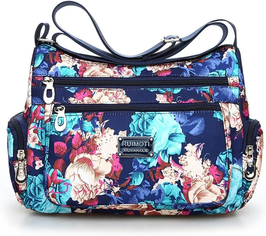 Flower cloth shoulder bag for women Crossbody Bags dumpling bag outdoor leisure large capacity women's bag