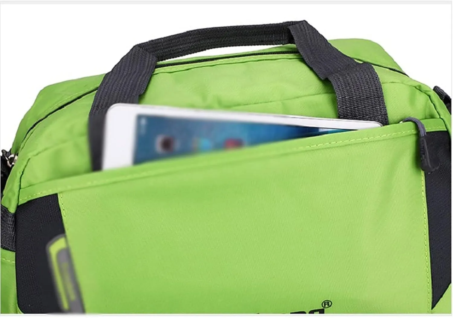 for Women Fashion Men Training Gym Bag Nylon Ultralight Travel Sports Bags for Fitness Yoga Handbag Short Trip Luggage (Gray-Large)