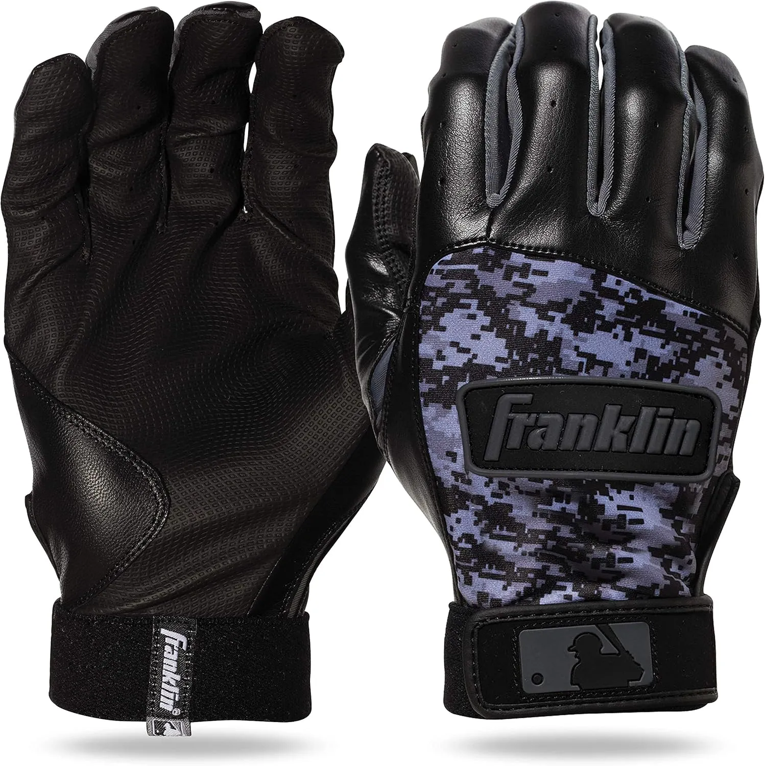 Franklin Sports MLB Adult Batting Gloves - Digitek Camo Baseball   Softball - Premium Leather - Many Sizes Colors-Adult