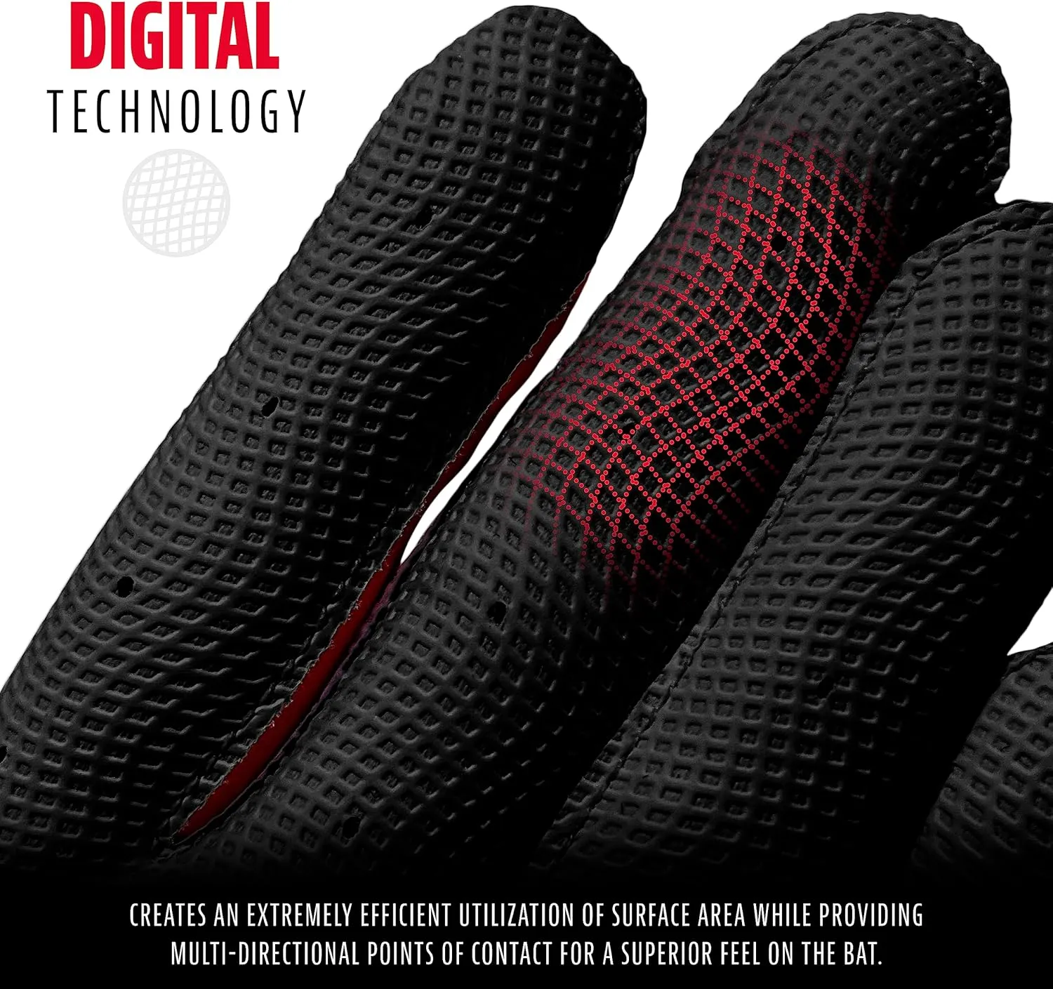 Franklin Sports MLB Youth Batting Gloves - Digitek Camo Baseball   Softball - Premium Leather - Many Sizes   Colors - Youth