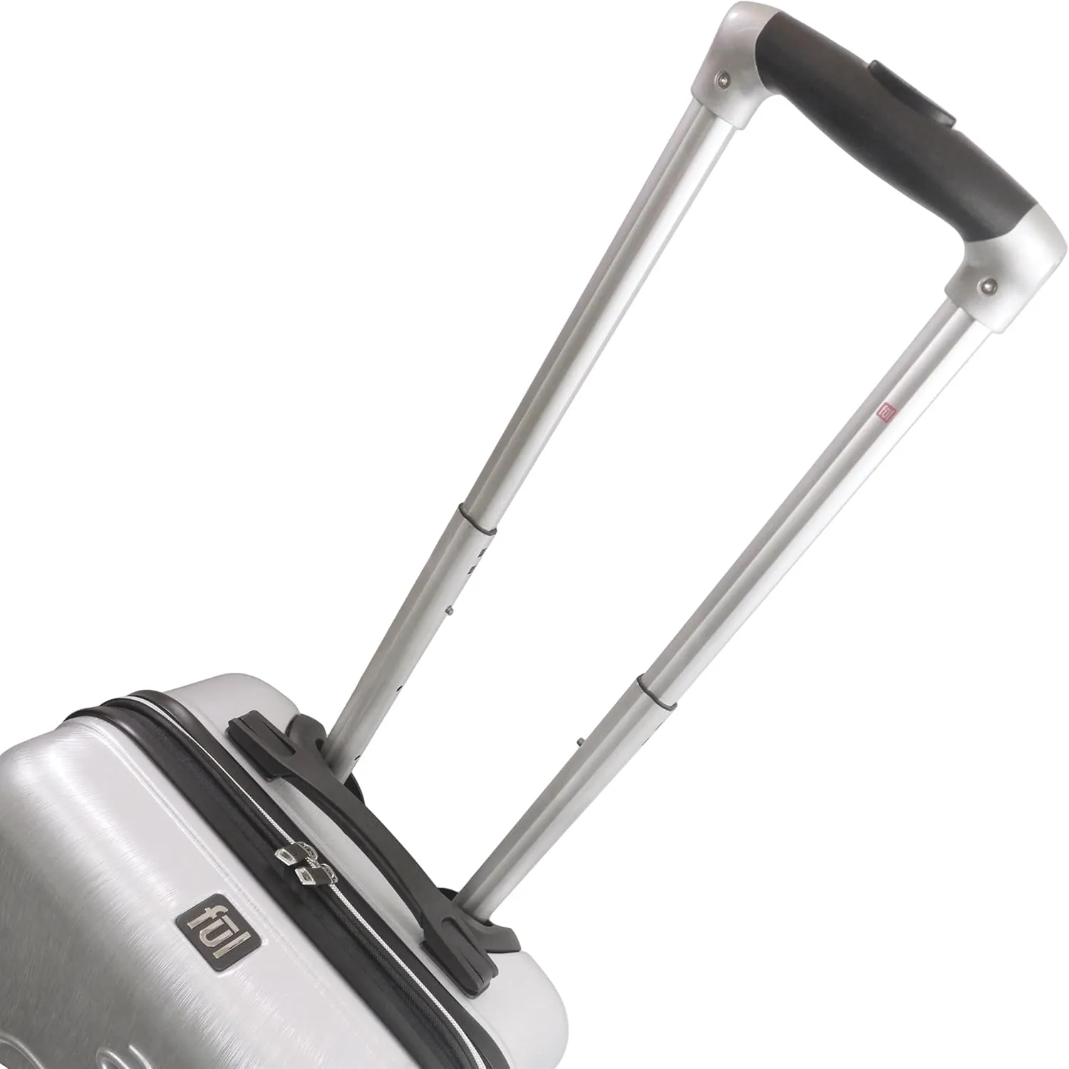 Ful Peanuts 22 Inch Carry On Rolling Luggage, Snoopy and Woodstock Hardshell Suitcase with Wheels, Silver