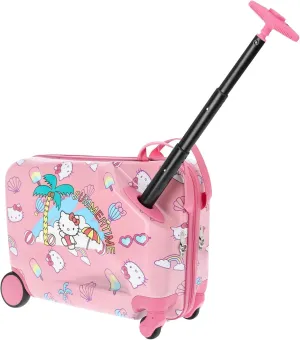 FUL Unisex Kid's Hello Kitty 21 Inch Carry On Luggage, Hardshell Rolling Suitcase with Spinner Wheels, Pink, 19 Inch