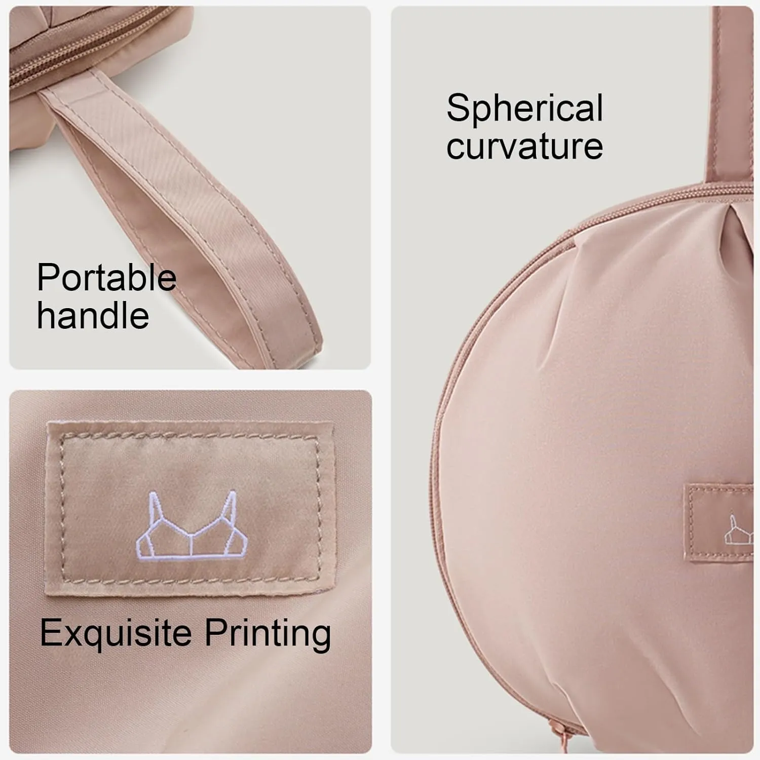 Garment Covers for Hanging Clothes, Travel Garments Bag, Portable Multi-layer Storage, Spherical Design to Prevent Squeezing(White,21x24x15cm8x9x6in)