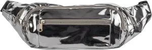 Gary Majdell Sport Metallic Fanny Pack with Adjustable Strap - Fashionable and Functional for Festivals, Travel, and Everyday Use, Silver