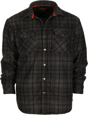 Gioberti Mens Checkered Flannel Jacket With Velvet Underlining