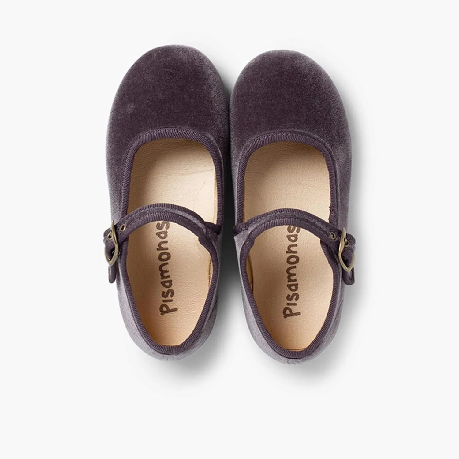 Girls Buckle Up Velvet Mary Janes